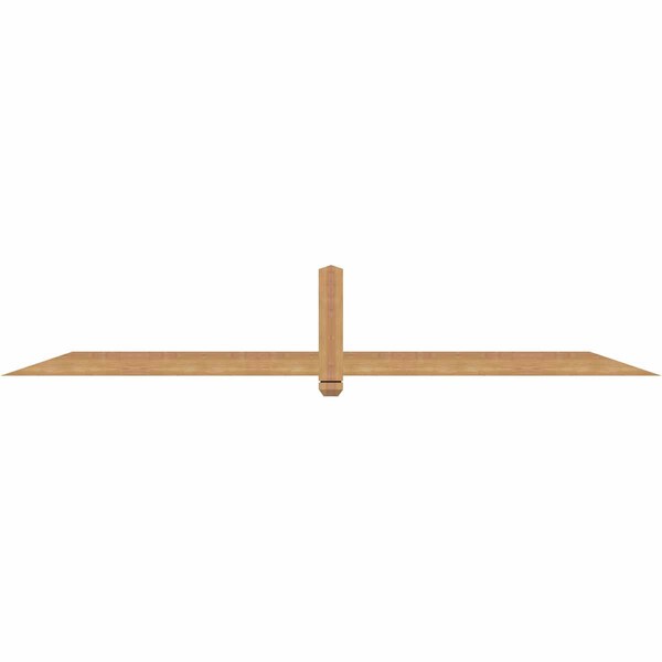 Ekena Millwork Eugene Smooth Timber Gable Bracket, Western Red Cedar, 96"W x 16"H x 1 1/2"D x 3 1/2"F, 4/12 Pitch GBW096X16X0204EUG00SWR - main